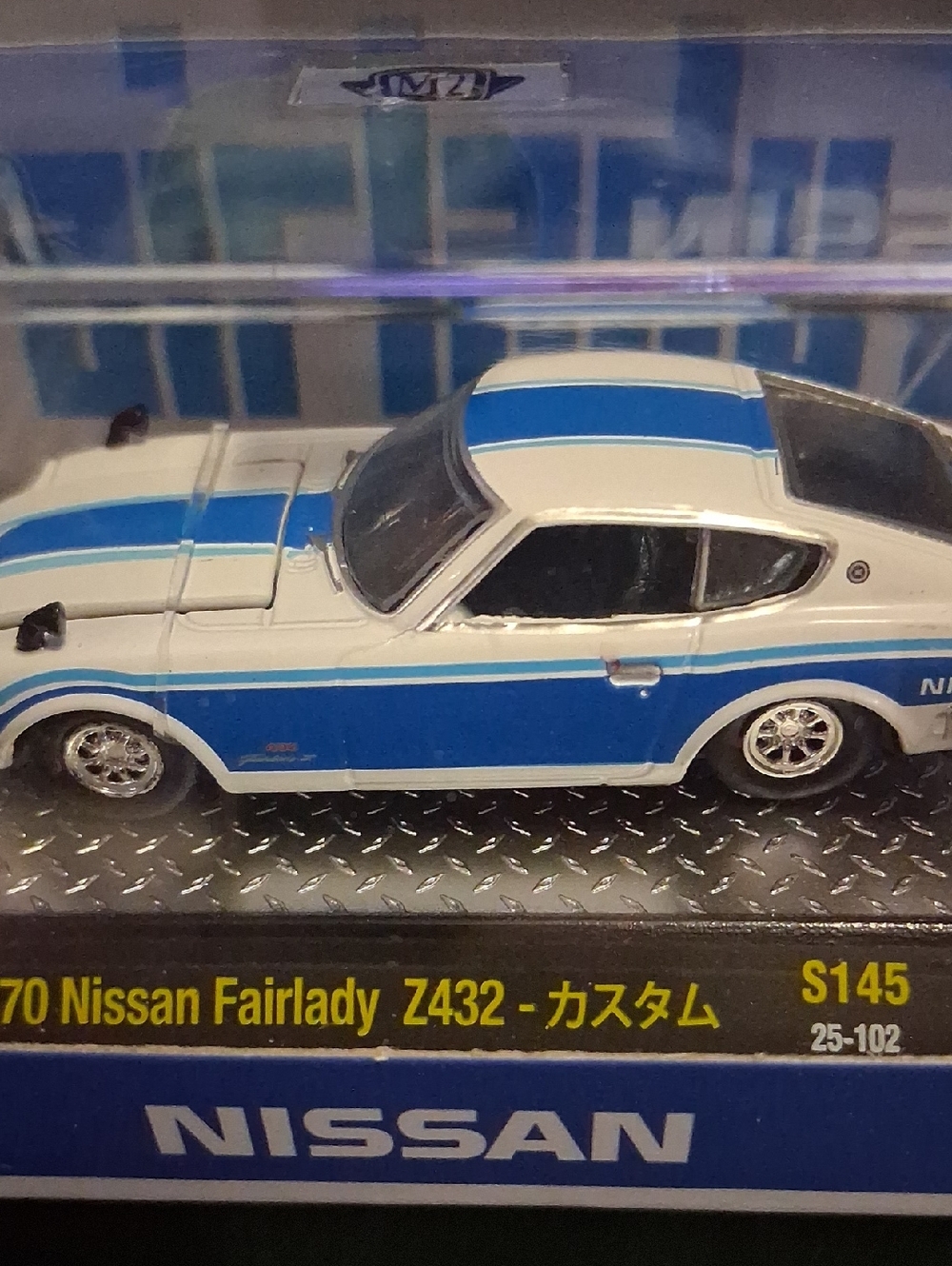 1970 Nissan Fairlady Z432 White Blue M2 Machines S145